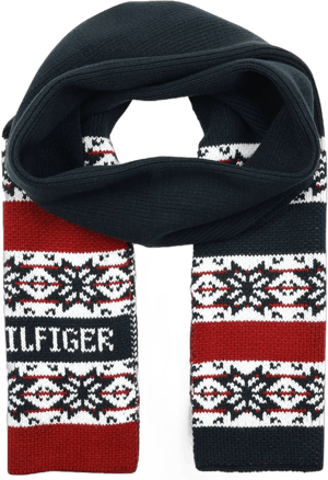 Tommy Hilfiger Men's Snowflake Fair Isle Scarf