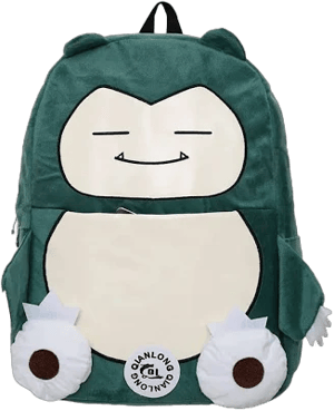 TAKARA TOMY Pokemon Backpack Snorlax Bag Camping Large Capacity Cartoon Anime Student Class Casual