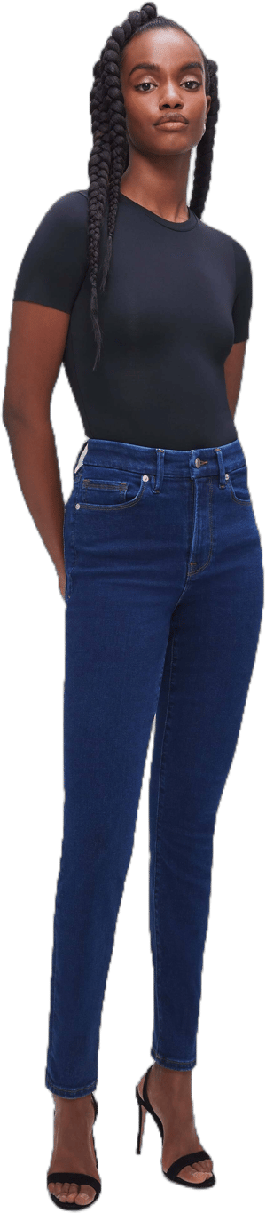 Women's Good American Always Fits Good Waist Skinny Jeans High Waisted Skinny Jeans