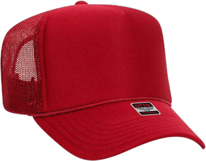 Otto 39-165 Youth 5 Panel High Crown Mesh Back Foam Trucker Hat Kids