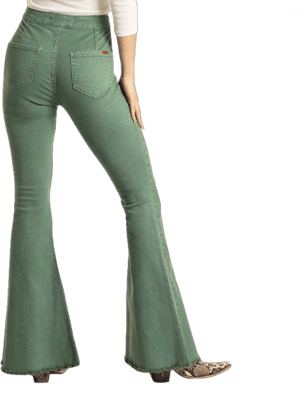 Rock and Roll Denim Women's High Rise Bell Bottom Jeans