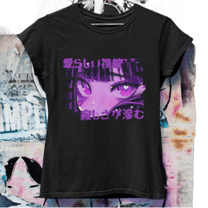 Grunge Oversized Pastel Goth Anime Tshirt