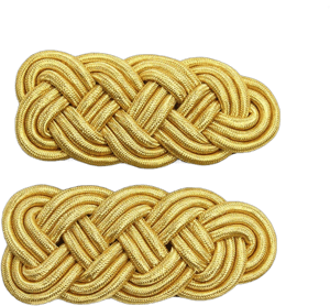 Pair of Braided Gold Cord Epaulettes