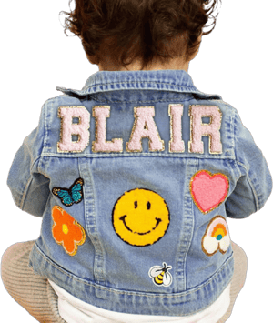 Personalized Kids Denim Patch Jacket