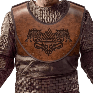 Fenrir Embossed PU Leather Chest Armor