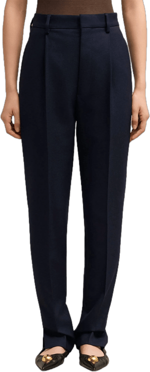 AMI Paris Women's High-Waisted Straight-Leg Cigarette Pants