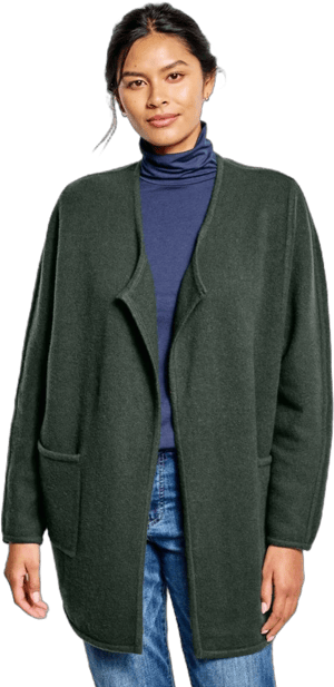 Orvis Women's Boiled Wool Coatigan Sweater