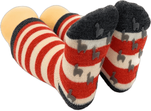 Warrior Toddler Striped Alpaca Socks