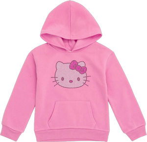 Hello Kitty Girls Fleece Pullover Hoodie