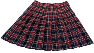 Karen Scott Women's Pleated Tartan Plaid Skirt