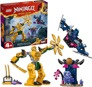 LEGO NINJAGO Arin’s Battle Mech, Ninja Toy Set for Kids with Arin Ninja Minifigure and Katana Sword Accessory, Gift Idea for Boys and Girls Aged 4 Years Old and Up, 71804 Multicolor