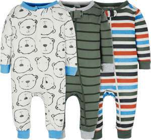 Onesies Brand Baby & Toddler Boy Snug Fit Footless Cotton Pajamas 3-Pack