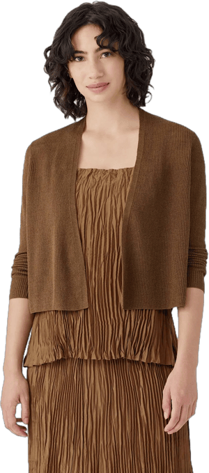 Eileen Fisher Women's Organic Linen Cotton Cropped Cardigan