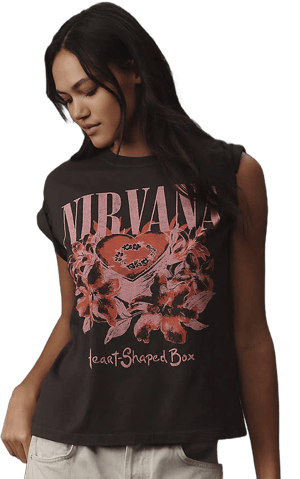 Letluv Nirvana Band Short-Sleeve Tee