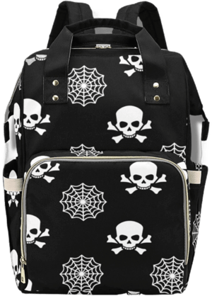 Gothic Diaper Bag| Goth Backpack | Unisex Diaper Backpack