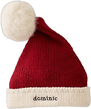 Floppy Knit Santa Hat