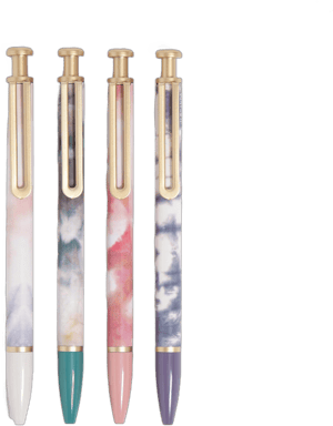 U Brands Monterey Soft Dye Ballpoint Pens (Set of 4)