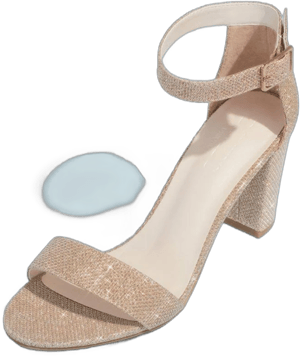 David's Bridal Block Heel Ankle Strap Sandal