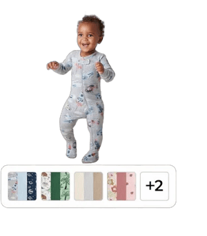 Member's Mark Baby 3-Pack Organic Cotton Sleep & Play