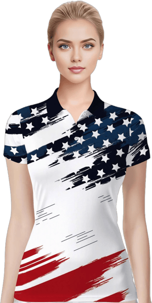 Women's Funny Crazy Polo Golf Shirt