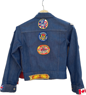 1980s Kids Denim Jacket with Patches