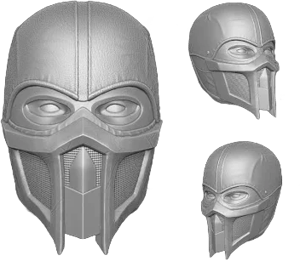 Noob Saibot Mortal Kombat Ninja Custom Head For Action Figure