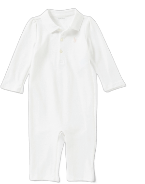 Polo Ralph Lauren Baby Girl's Cotton Polo Coverall