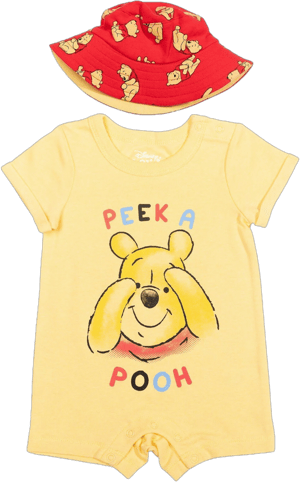 Disney Infant Boys Winnie the Pooh Romper and Sun Hat