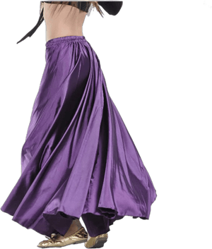 MUNAFIE Metallic Praise Dance Skirt Belly Dance Skirt Satin Skirts Satin Maxi Skirt Folklorico Skirt Dance Skirts for Women