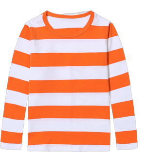 Aisyee Boys and Girls Long Sleeve Rainbow Striped Cotton T-Shirt