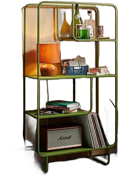 Alana Bookshelf in Green at Urban Outfitters