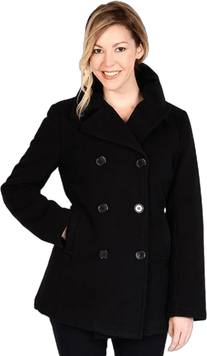 Excelled Women's Classic Pea Coat