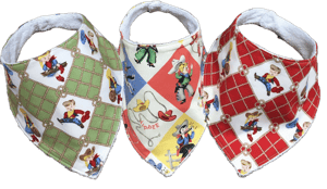 Baby Cowboy Cowgirl Western Bib Set, Gender Neutral Baby Gift, Unisex Baby Bandana Set