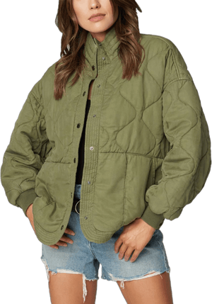 Womens Blank Nyc Quilted Jacket