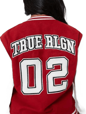 True Religion Women's True Team Varsity Jacket