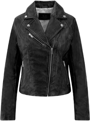 Women's Real Leather Biker Jacket