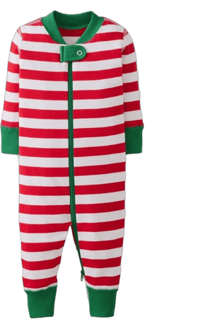 Hanna Andersson Striped 2-Way Zip Sleeper Pajamas