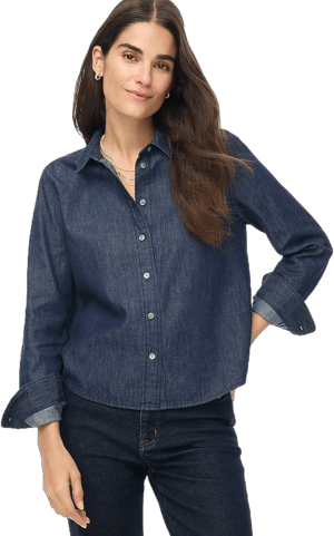 J.Crew Women's Modern Chambray Button-Up Shirt