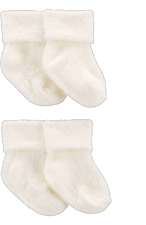 4-Pack Foldover Chenille Booties