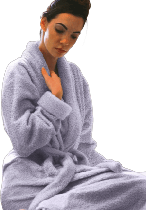 Plush Microfiber Fleece Robe