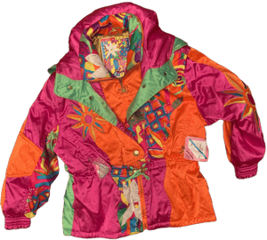 Vintage Neon Ski Jacket