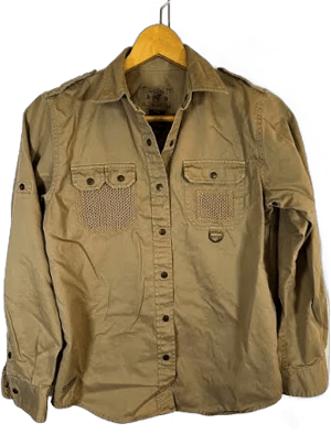 Ralph Lauren Tops | Ralph Lauren | Safari Field Shirt | Utility Button Down | Khaki | Petite Small | Color: Tan | Size: Sp | Pm-64215020's Closet