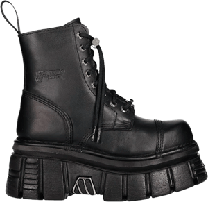 New Rock Combat Boots black