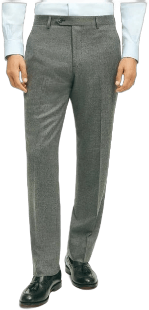 Brooks Brothers Men's Classic Fit Wool Flannel Dress Pants