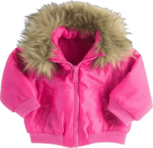 Sophia's Puffy Faux Fur Trim Jacket