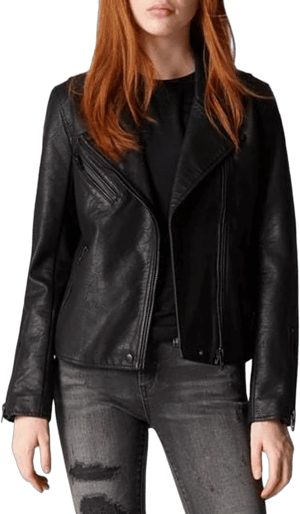 BLANKNYC Womens Faux Leather Moto Jacket