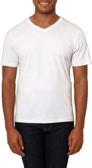 VELLAPAIS Men's Montpellier V-Neck Cotton T-Shirt