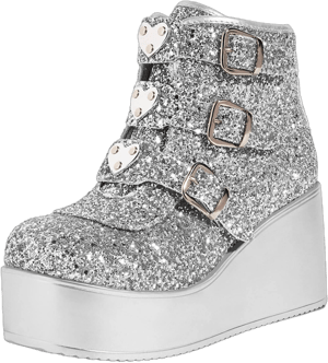 Lucky Step Women's Platform Chunky Ankle Boots