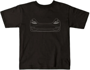 Kids Tesla Model 3 Minimalist T-shirt