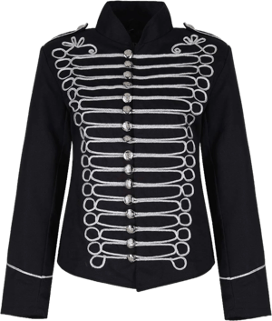 Rox Ladies Emo Punk Goth Napoleon Military Drummer Jacket